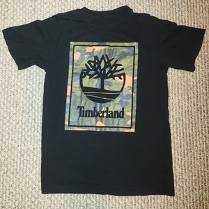 Boys Timberland shirt black size M 10/12